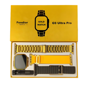 Gold Smart Watch + 2 Straps